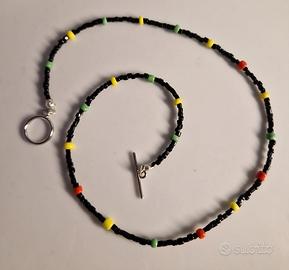 Collana uomo di perline