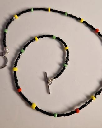 Collana uomo di perline