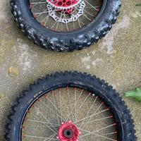 Coppia Cerchi Excel 21/18 mozzi Kite Honda Crf