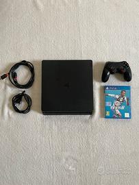 ps4 slim + joystick + fifa 19