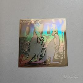 Kangaroo adesivo figurina anni 80 riflessi cangian