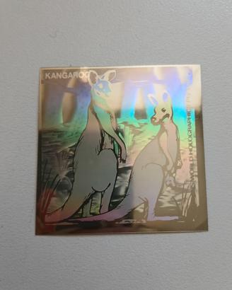 Kangaroo adesivo figurina anni 80 riflessi cangian