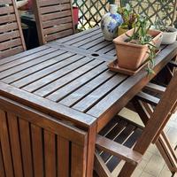 tavolo e sedie da esterno