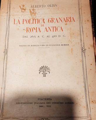 libro storico - Roma Antica 1930 A.Oliva