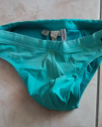 Costume Slip Uomo Calvin Klein colore azzurro. S