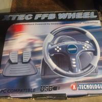 volante con pedaliera x videogiochi 