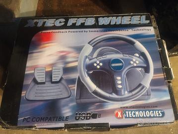volante con pedaliera x videogiochi 