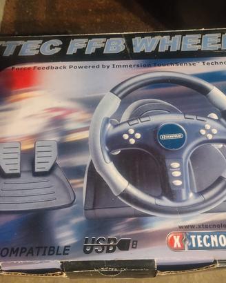 volante con pedaliera x videogiochi 