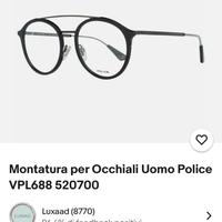 Police occhiali montatura nuovi