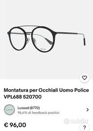 Police occhiali montatura nuovi