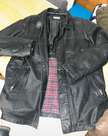 giacca uomo pelle vera vintage