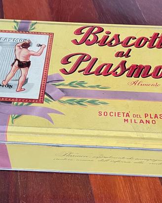 Scatola di latta biscotti Plasmon