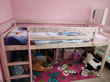 struttura letto rialzato jysk con scivolo 