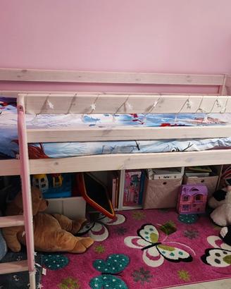 struttura letto rialzato jysk con scivolo 