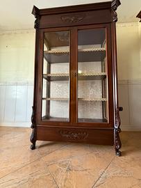 Vetrina  legno massello