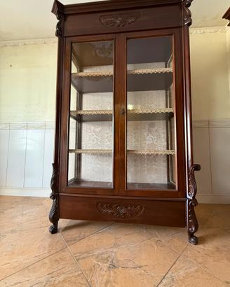 Vetrina  legno massello