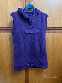 Smanicato con cappuccio viola