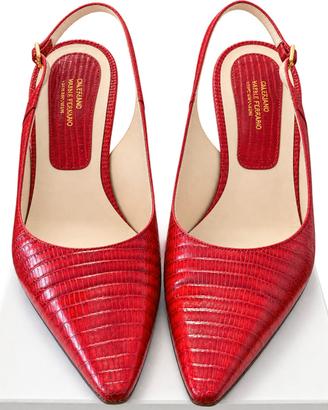 Slingback vintage Valeriano Natale Ferrario rosse