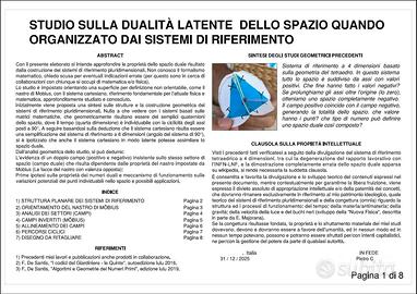 Sistema 4D e lo Spazio Duale