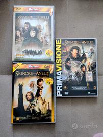 DVD trilogia IL SIGNORE DEGLI ANELLI 