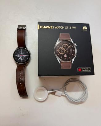 Huawei Watch GT3 - Cinturino pelle marrone