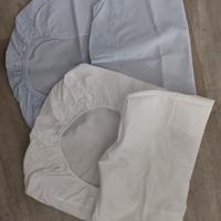 coppia di lenzuola materassino navicella