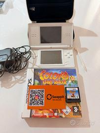 Nintendo DS Lite Bianca + custodia + gioco