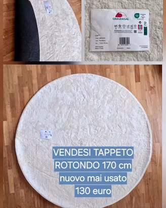 Tappeto Moderno UNIVERSAL LOFT 170x170 cm - BIANCO