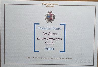 Folder Poste Italiane Polizia Di Stato 148° Ann.