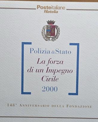 Folder Poste Italiane Polizia Di Stato 148° Ann.