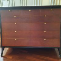 Cassettiera e comodini di U. Asnago per Giorgetti