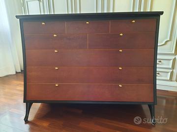 Cassettiera e comodini di U. Asnago per Giorgetti