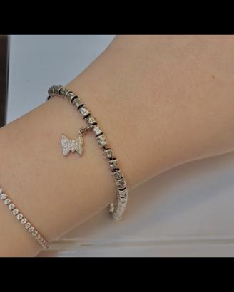 Bracciale Dodo con charme in oro 18k e diamantini