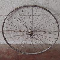 Cerchio ruota bici da corsa vintage 28” con mozzo