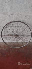 Cerchio ruota bici da corsa vintage 28” con mozzo