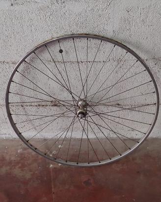 Cerchio ruota bici da corsa vintage 28” con mozzo