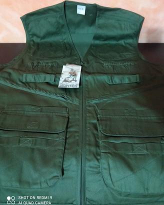 Gilet da Caccia multitasche con cacciatora 
