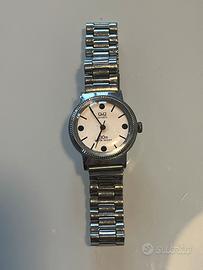 Orologio quarzo vintage Q&Q acciaio wat resist30mt