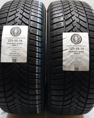 2 GOMME 225 55 16 SEMPERIT A51151