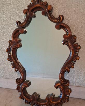 Specchio classico cornice in legno massello