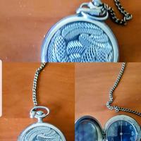 orologio tascabile  con catena vecchio