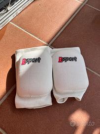 Ginocchiere da pallavolo B-Sport bianche - taglia
