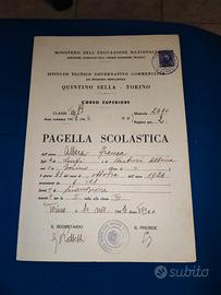 4 pagelle scolastiche periodo Fascista anni'40