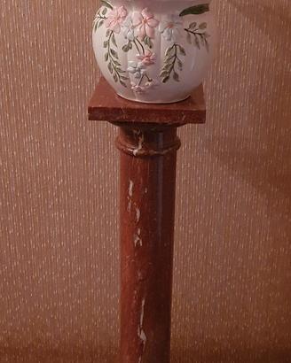 colonna in marmo rosso alta 100 cm