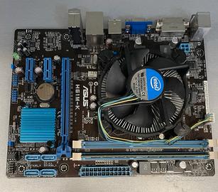 Scheda madre Asus + CPU i5 + Ram 4 gb
