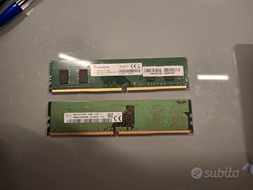 RAM DDR4 4GB ADATA 3200MHz + SK Hynix 2400MHz (Tes