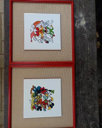 piastrelle decorate Disney con cornice 