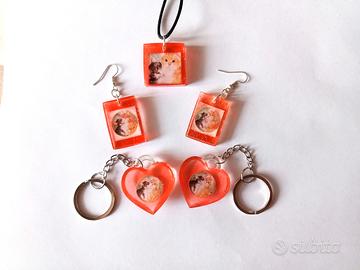 set collana orecchini gattini 