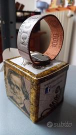 Braccialetto mille lire pelle