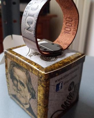Braccialetto mille lire pelle